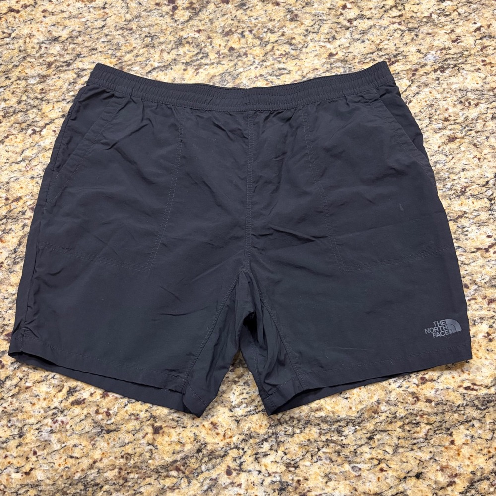 The North Face Mens Black Nylon Athletic Shorts XL Hiking Running ws